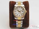 904L Steel DJ Factory Watches - Rolex Datejust Diamond Dial 2-Tone Strap Replica Watch